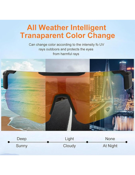 Gafas de Ciclismo ZJMZZM Tyj Polarizadas UV400 Unisex