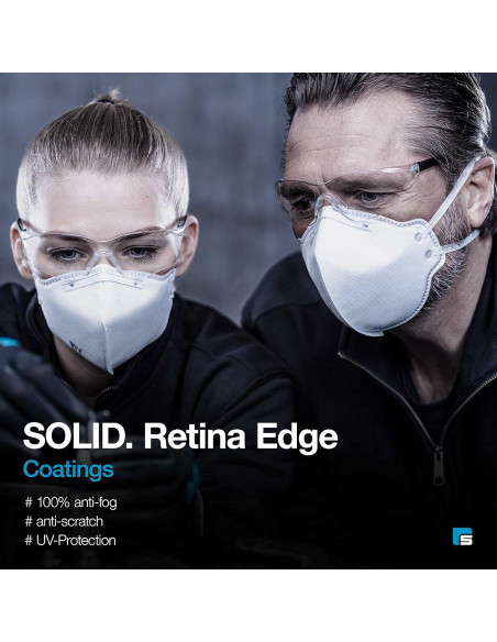 Gafas de Seguridad SolidWork Lente Clara Antirayaduras UV