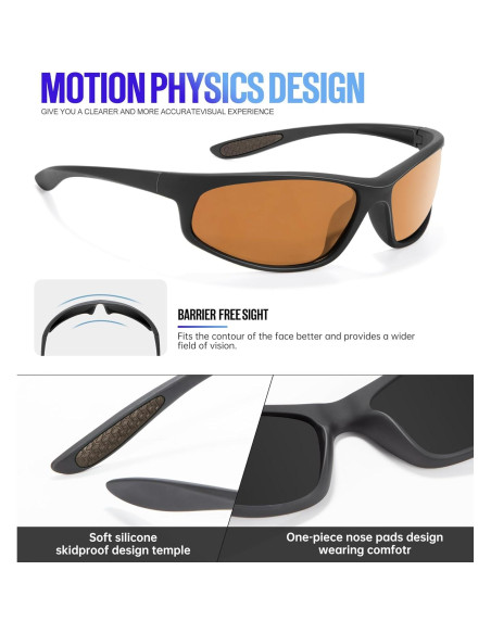 Gafas de Sol KALIYADI Polarizadas para Hombres UV