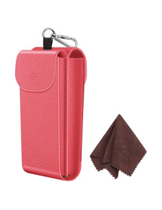 Estuche Doble para Gafas Fintie AGSB con Gancho y Cuero Vegano