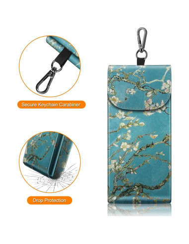 Funda Doble para Gafas Fintie con Gancho y Paños de Limpieza