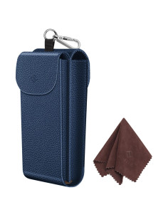 Funda Doble para Gafas Fintie Marino con Gancho y Paños