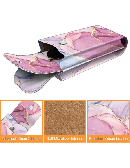 Funda Doble para Gafas Fintie con Gancho y Paños de Limpieza