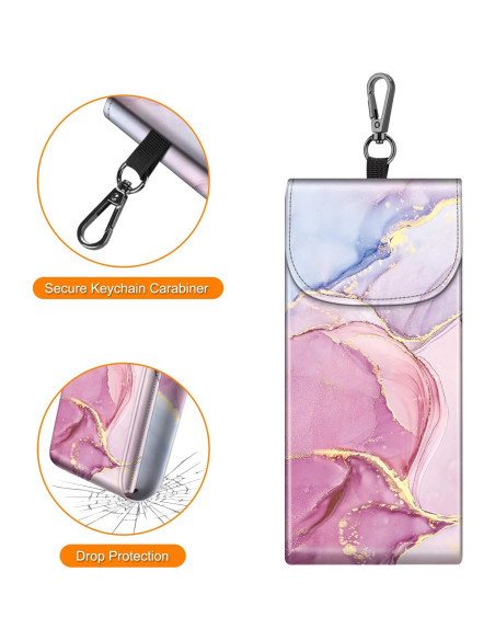 Funda Doble para Gafas Fintie con Gancho y Paños de Limpieza