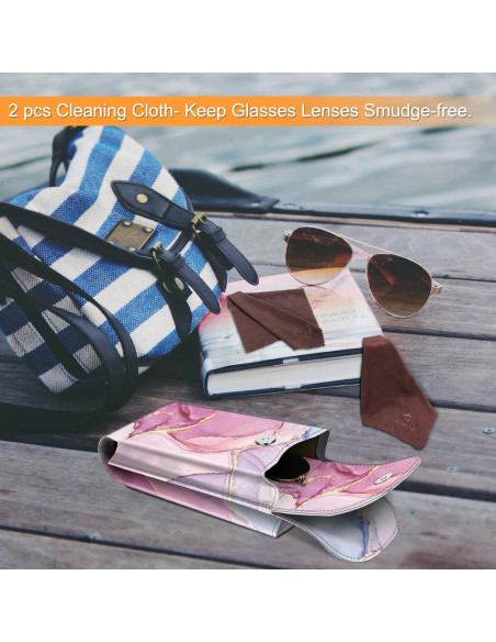 Funda Doble para Gafas Fintie con Gancho y Paños de Limpieza