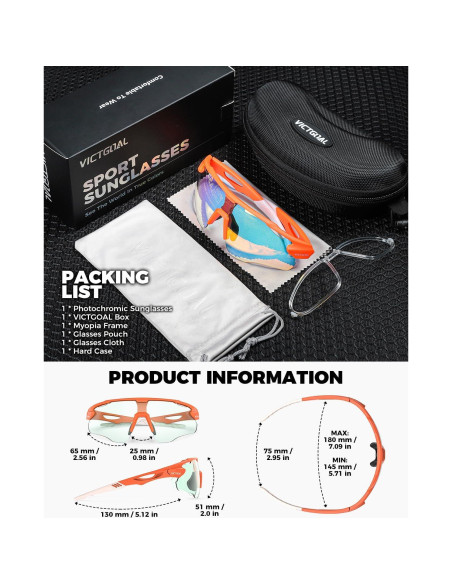 Gafas de Ciclismo VICTGOAL Va309 Fotocromáticas UV400