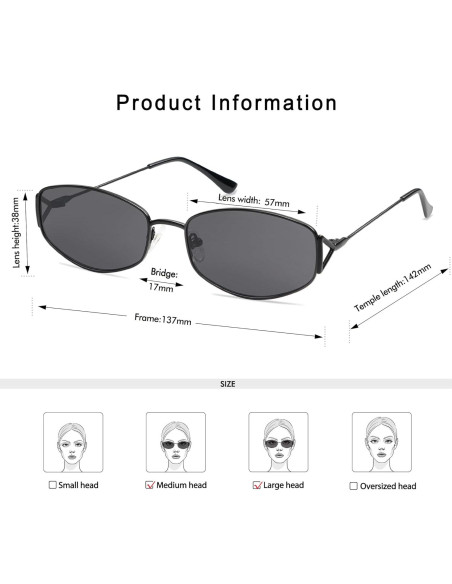 Gafas de Sol Ovaladas Retro Metal UV400 AP3625 Gafas de Sol Ovaladas Retro Metal UV400 AP3625