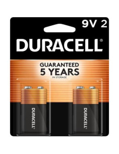 Baterías Alcalinas Duracell Coppertop 9V - Paquete de 2 2
