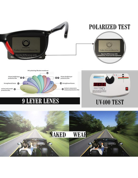 Gafas de sol KANASTAL polarizadas UV400 para deportes