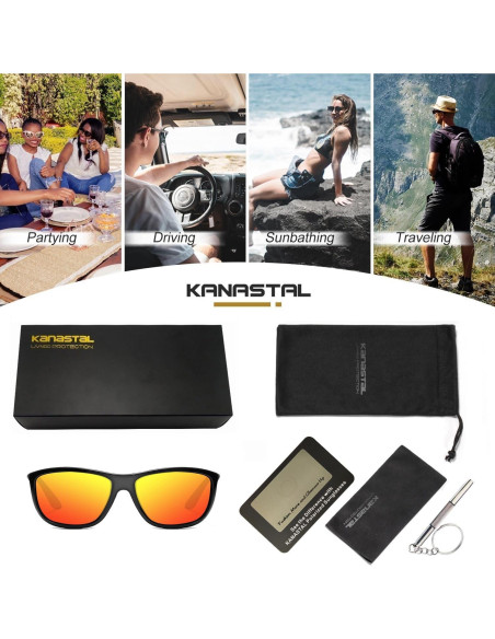 Gafas de sol KANASTAL polarizadas UV400 para deportes