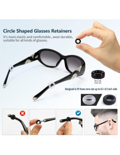 16 Pares de Soportes Antideslizantes para Gafas - K-202303 2