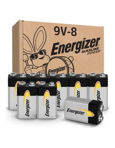 Baterías Alcalinas Energizer 9V - Paquete de 8 Unidades