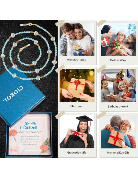 Cadena para Gafas Corazón del Océano - Azul Cristal Cadena para Gafas Corazón del Océano - Azul Cristal