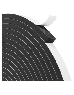 Cinta de Espuma de Sellado EVA Bantie 10.06m Negra 1/4"x1/2"