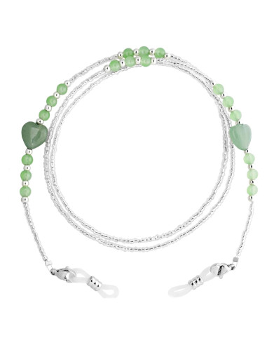 Cadena de Acrílico BILIONE para Gafas Verde 72 cm