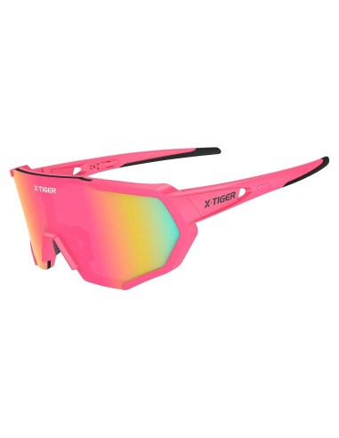 Gafas de sol deportivas X-TIGER Jpc-d UV400 unisex rosa
