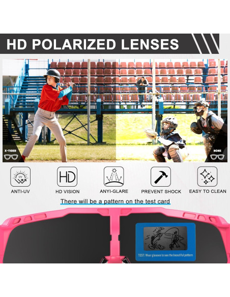 Gafas de sol deportivas X-TIGER Jpc-d UV400 unisex rosa Gafas de sol deportivas X-TIGER Jpc-d UV400 unisex rosa