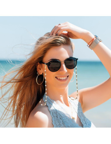 Cadena para Gafas de Sol Multicolor con Cuentas Premium
