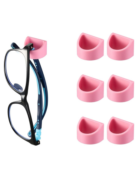 Organizador de Gafas Gdnmpat 6 Piezas Rosa Soporte Pared
