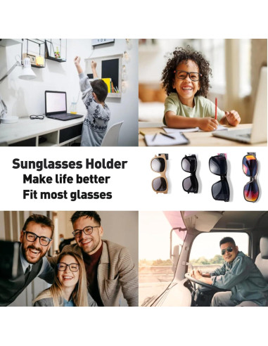 Organizador de Gafas Gdnmpat 6 Piezas Rosa Soporte Pared