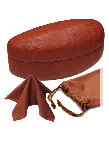 Estuche Duro para Gafas MiEstucheDeGafas Marrón 14,61 cm