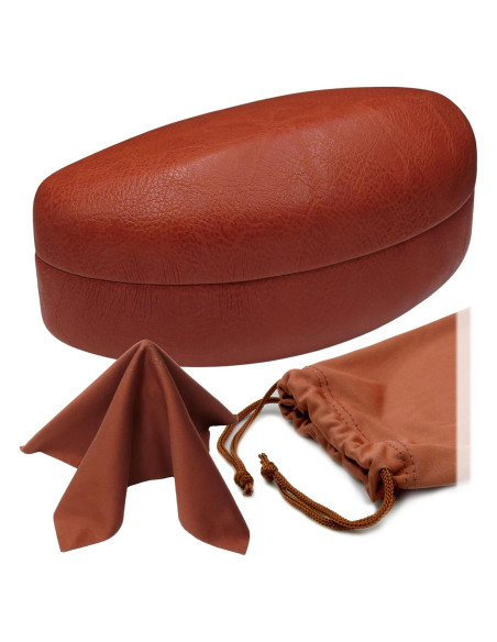 Estuche Duro para Gafas MiEstucheDeGafas Marrón 14,61 cm