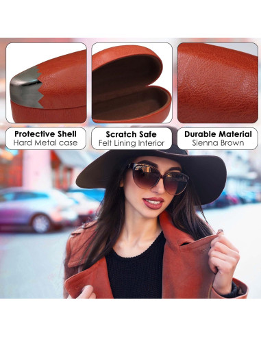 Estuche Duro para Gafas MiEstucheDeGafas Marrón 14,61 cm