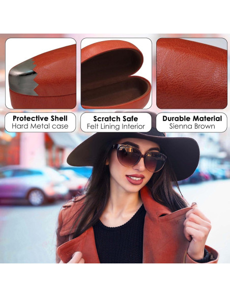 Estuche Duro para Gafas MiEstucheDeGafas Marrón 14,61 cm