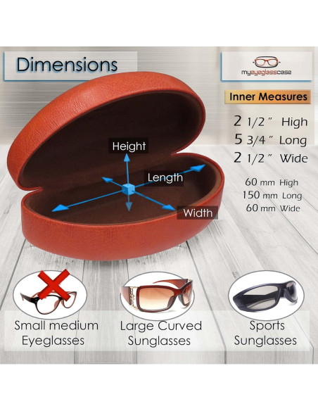 Estuche Duro para Gafas MiEstucheDeGafas Marrón 14,61 cm