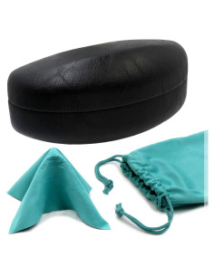 Estuche Duro para Gafas MiEstucheDeGafas Negro/Turquesa