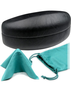 Estuche Duro para Gafas MiEstucheDeGafas Negro/Turquesa 2