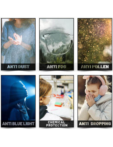 Gafas de Seguridad Konqkin Anti-Niebla para Adultos