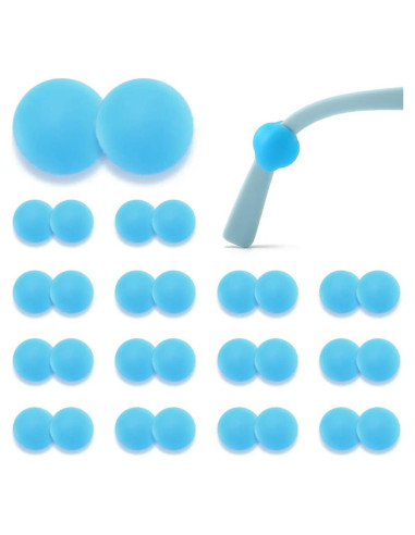 15 Pares de Retenedores de Gafas Silicona iGeyzoe Azul