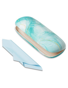 Estuche para Gafas ZAXMEY Duro Verde Soñado con Paño