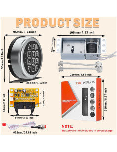 Cerradura Electrónica de Solenoide WAH LIN con Teclado Digital 2