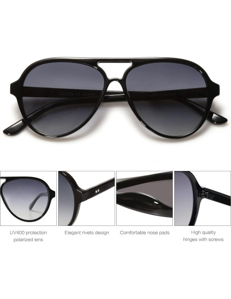 Gafas de sol aviador SOJOS SJ2201 polarizadas UV400