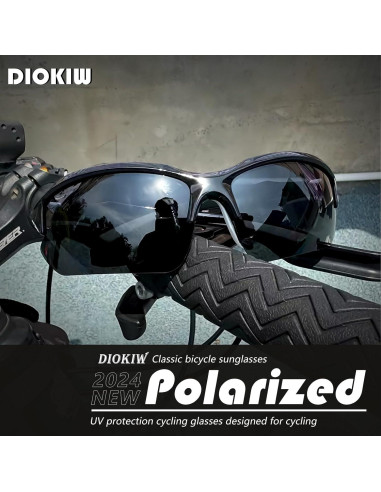 Gafas de sol deportivas DioKiw UV protección hombres 4pcs