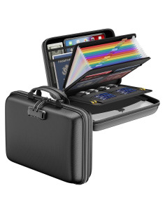 Organizador de Archivos Ignífugo DocSafe con Cerradura - 13 Bolsillos