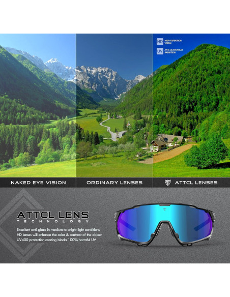 Gafas de sol ATTCL UV 400 para ciclismo y deportes