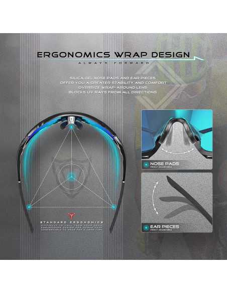 Gafas de sol ATTCL UV 400 para ciclismo y deportes