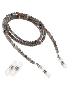 Cadena de Gafas BILIONE Cristal Negro 71 cm Multifuncional