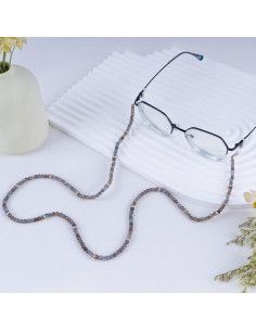 Cadena de Gafas BILIONE Cristal Negro 71 cm Multifuncional 2