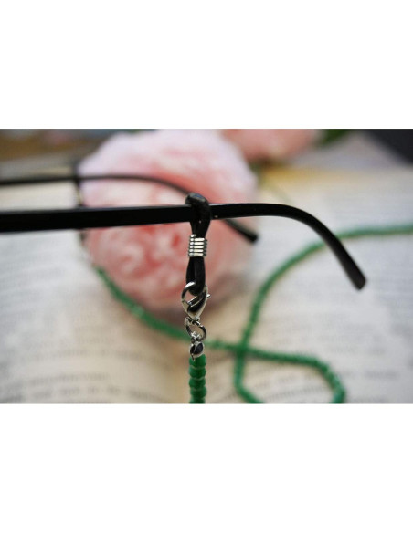 Cadena de Gafas Esmeralda para Mujeres - 75 cm, Diseño Único