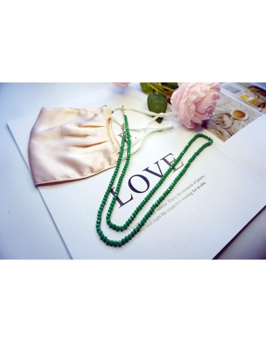 Cadena de Gafas Esmeralda para Mujeres - 75 cm, Diseño Único