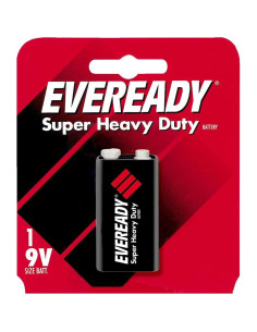 Batería 9V Eveready Heavy Duty 1222BP Cloruro de Zinc 2