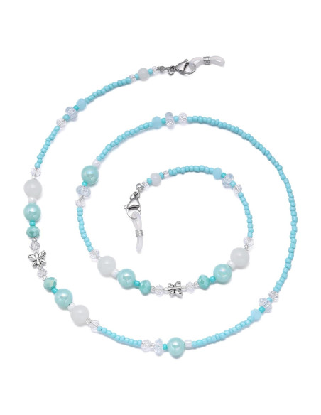 Cadena de Gafas Estilosa para Mujeres - Perlas Ajustables 72 cm