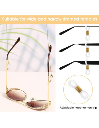 Cadena de Gafas WLLHYF para Mujeres 75 cm Metal Elegante