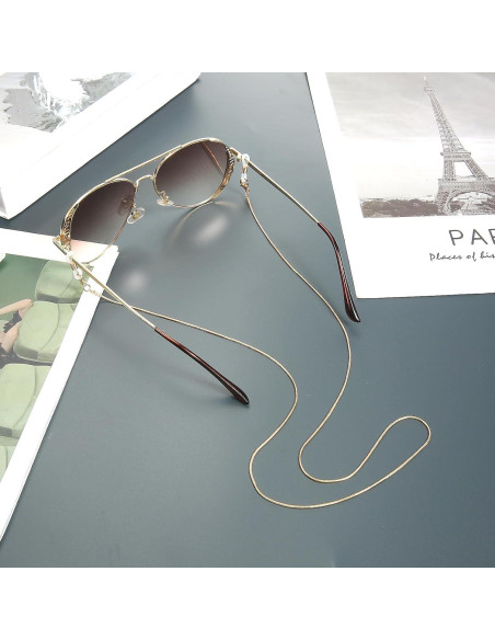 Cadena de Gafas WLLHYF para Mujeres 75 cm Metal Elegante Cadena de Gafas WLLHYF para Mujeres 75 cm Metal Elegante