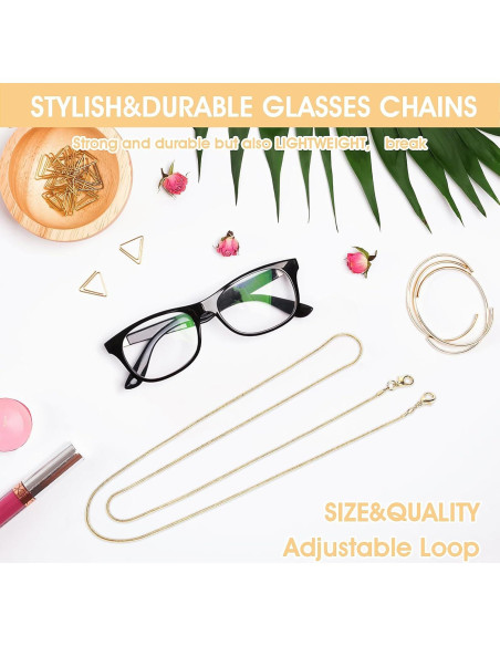 Cadena de Gafas WLLHYF para Mujeres 75 cm Metal Elegante Cadena de Gafas WLLHYF para Mujeres 75 cm Metal Elegante
