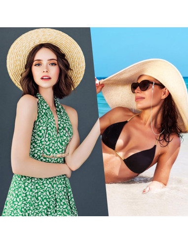 Cadena de Gafas WLLHYF para Mujeres 75 cm Metal Elegante